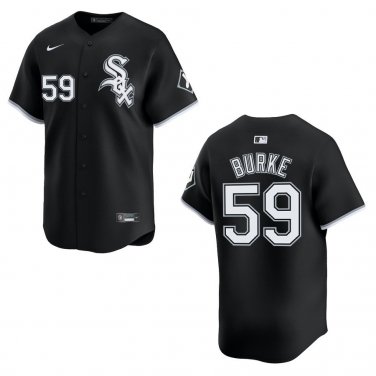 White Sox #59 Sean Burke Black Stitched Jersey