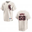 White Sox #59 Sean Burke Cream Stitched Jersey