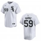 White Sox #59 Sean Burke White Stitched Jersey