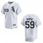 White Sox #59 Sean Burke White Stitched Jersey