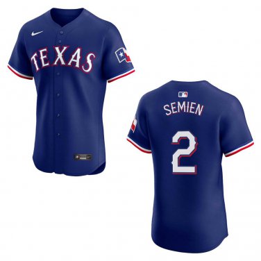 Rangers #2 Marcus Semien Royal Blue Stitched Jersey