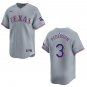 Rangers #3 Joc Pederson Gray Stitched Jersey