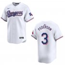 Rangers #3 Joc Pederson White Stitched Jersey