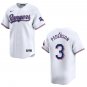 Rangers #3 Joc Pederson White Stitched Jersey