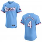Rangers #4 Andrew McCutchen Light Blue Stitched Jersey