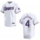 Rangers #4 Andrew McCutchen White Stitched Jersey