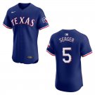 Rangers #5 Corey Seager Royal Blue Stitched Jersey