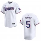 Rangers #5 Corey Seager White Stitched Jersey