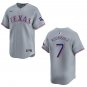 Rangers #7 Ivan Rodriguez Gray Stitched Jersey