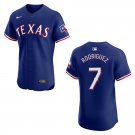 Rangers #7 Ivan Rodriguez Royal Blue Stitched Jersey