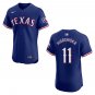 Rangers #11 Kyle Higashioka Royal Blue Stitched Jersey