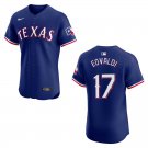 Rangers #17 Nathan Eovaldi Royal Blue Stitched Jersey