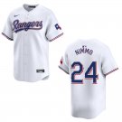 Rangers #24 Brandon Nimmo White Stitched Jersey
