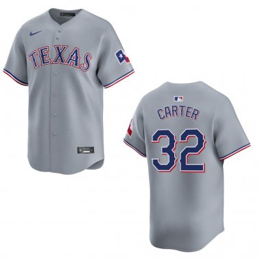 Rangers #32 Evan Carter Gray Stitched Jersey