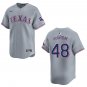 Rangers #48 Jacob deGrom Gray Stitched Jersey