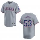 Rangers #53 Adolis Garcia Gray Stitched Jersey