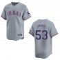 Rangers #53 Adolis Garcia Gray Stitched Jersey