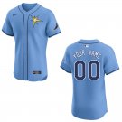 Rays #00 Custom Name And Number Light Blue Stitched Jersey
