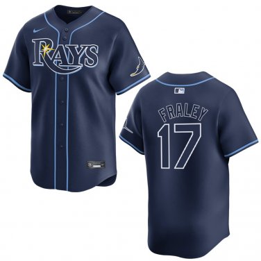 Rays #17 Jake Fraley Navy Stitched Jersey