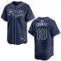 Rays #18 Ben Zobrist Navy Stitched Jersey