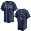 Rays #22 Griffin Jax Navy Stitched Jersey