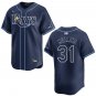 Rays #31 Cedric Mullins Navy Stitched Jersey