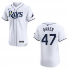 Rays #47 Bryan Baker White Stitched Jersey