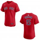 Red Sox #5 Vaughn Grissom Red Stitched Jersey