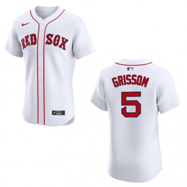Red Sox #5 Vaughn Grissom White Stitched Jersey