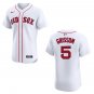 Red Sox #5 Vaughn Grissom White Stitched Jersey