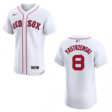 Red Sox #8 Carl Yastrzemski White Stitched Jersey