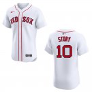 Red Sox #10 Trevor Story White Stitched Jersey