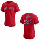 Red Sox #34 David Ortiz Red Stitched Jersey