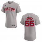 Red Sox #55 Ranger Suarez Gray Stitched Jersey
