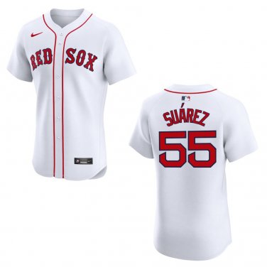 Red Sox #55 Ranger Suarez White Stitched Jersey