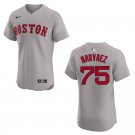 Red Sox #75 Carlos Narvaez Gray Stitched Jersey