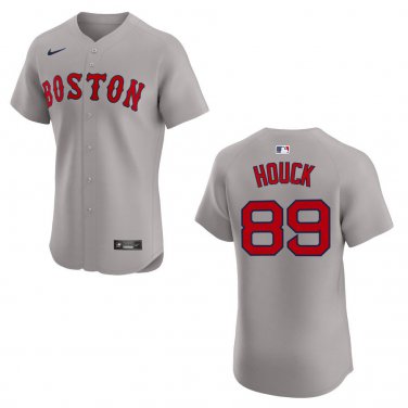 Red Sox #89 Tanner Houck Gray Stitched Jersey