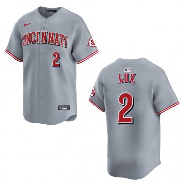 Reds #2 Gavin Lux Gray Stitched Jersey