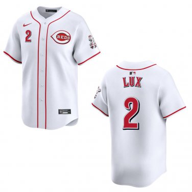 Reds #2 Gavin Lux White Stitched Jersey