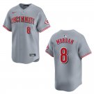 Reds #8 Joe Morgan Gray Stitched Jersey