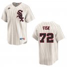 White Sox #72 Carlton Fisk Cream Stitched Jersey