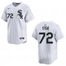 White Sox #72 Carlton Fisk White Stitched Jersey