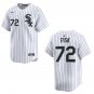 White Sox #72 Carlton Fisk White Stitched Jersey