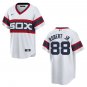 White Sox #88 Luis Robert White Throwback Stitched Jersey