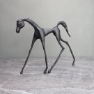 Creative cast iron horse black horse decoration