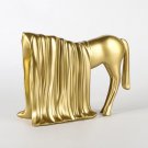 Simple modern abstract animal sculpture horse decoration gold