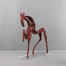 red New Chinese cast iron horse table art decoration