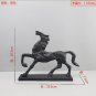 Creative geometric cast iron walking horse animal sculpture decoration B style
