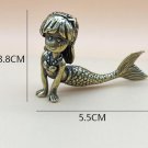 Brass tabletop mermaid ornament Handlework