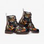 Rocking Cat on Casual Leather Lightweight Boots for Festivals
